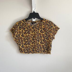 Cheetah Print crop top from Urban Outfitters